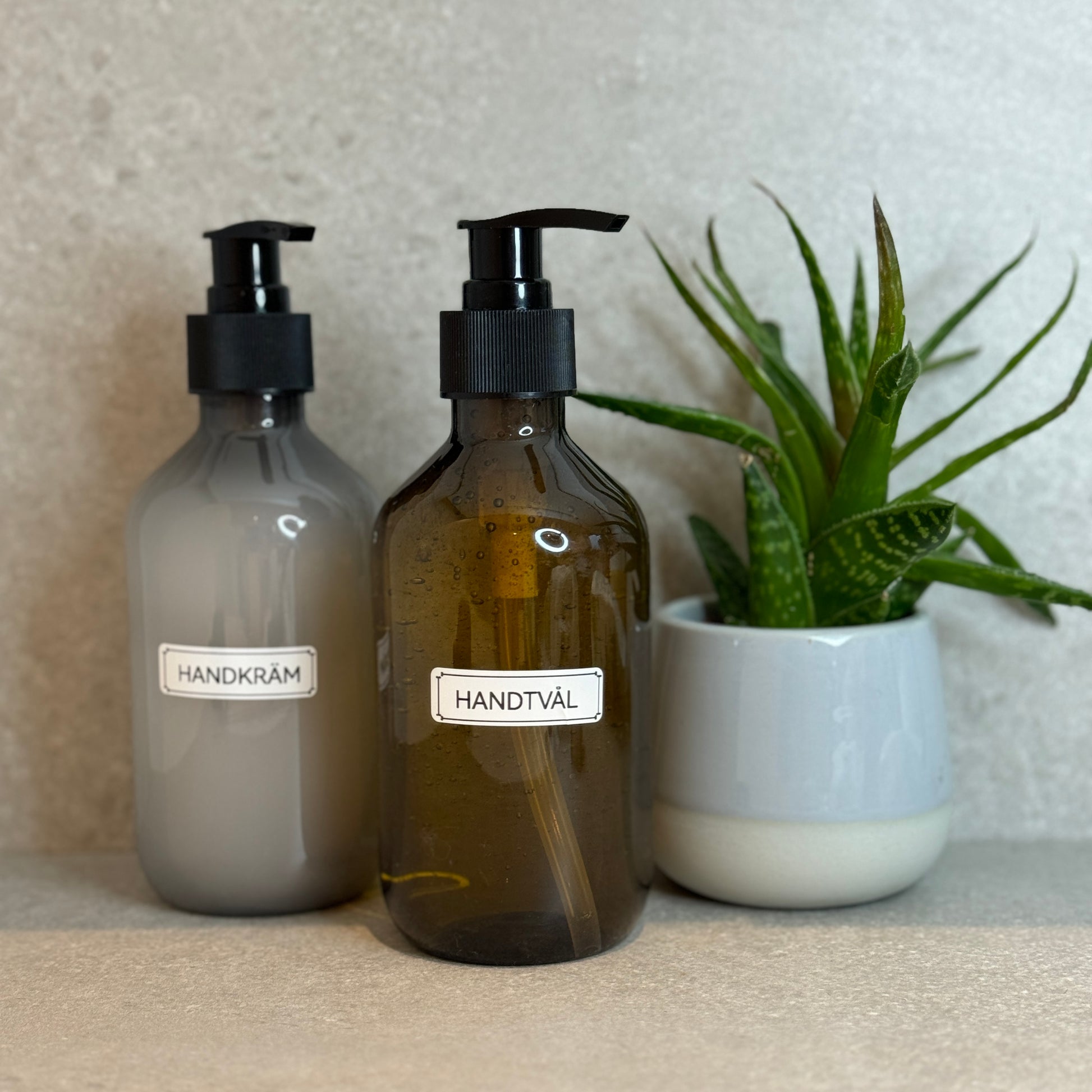 Etiketter på tvålpump för niimbot