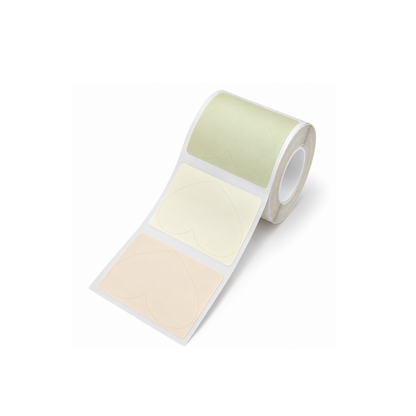 Étiquettes Cœurs nature - 50 x 43 mm (lot de 165)