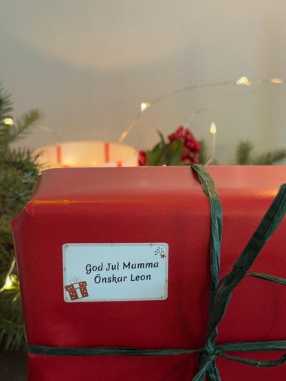 Egendesignade juletiketter till Niimbot 