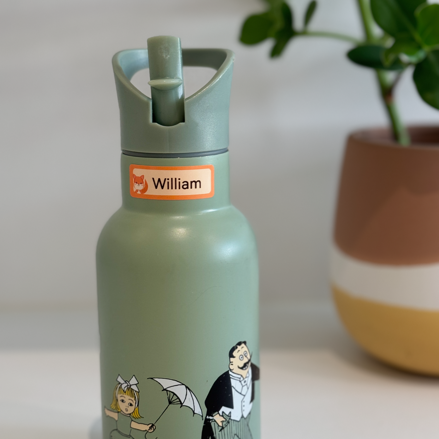 Namnetikett att göra själv för barn