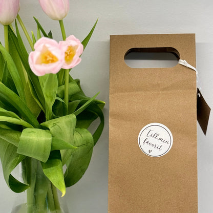 Vita runda presentetiketter för Niimbot etikettskrivare