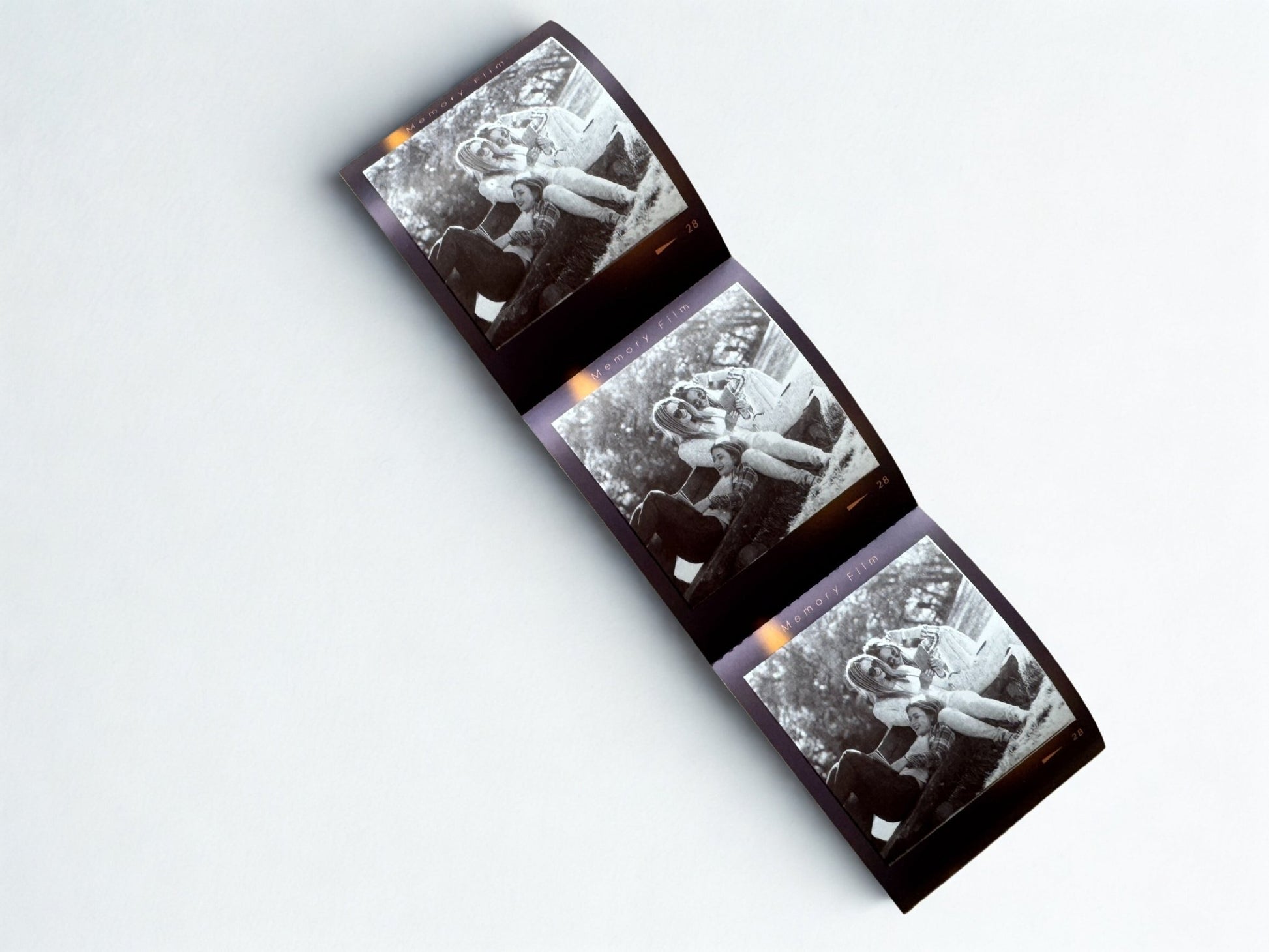 Fotoetiketter med lila ram till niimbot
