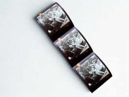 Fotoetiketter med lila ram till niimbot