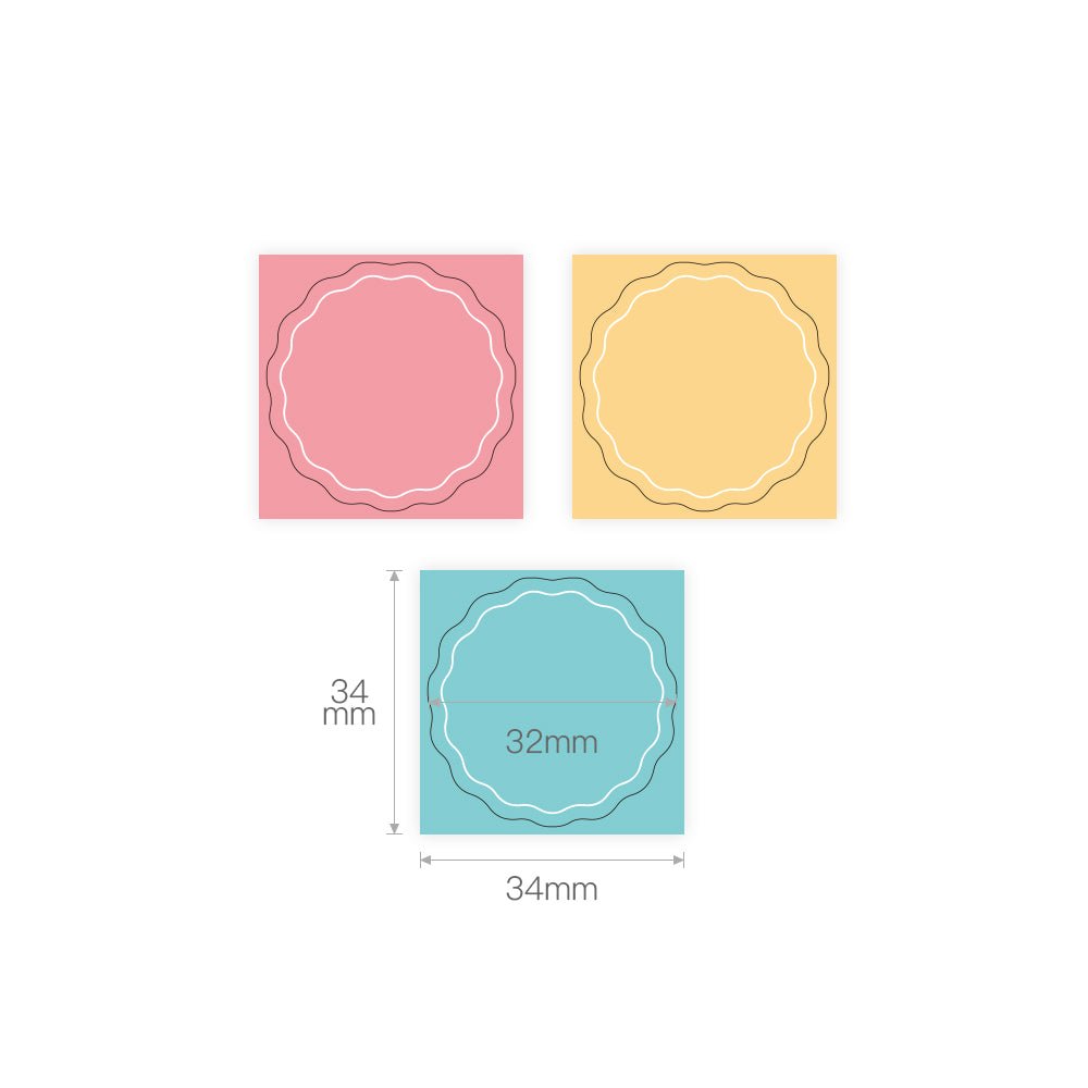 Niimbot Etikettrulle - Godis, runda 34 x 34 mm, 200 st (2 rullar) - LabelMate