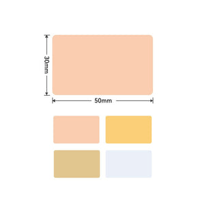 Etiketter i fyra olika höstiga färger Niimbot