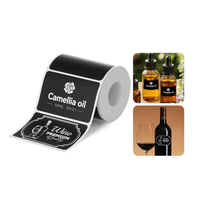 Niimbot Etikettrulle - Matt Svart 50 x 90 mm, 80 st (M-serie) - LabelMate