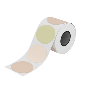 Runda etiketter natur - 50 x 50 mm (145-pack)