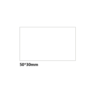 Vita etiketter med raka kanter - 50 x 30 mm (230-pack)